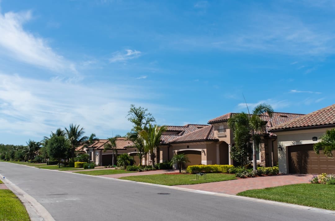 Florida residential neighborhood with rental homes in a suburban community